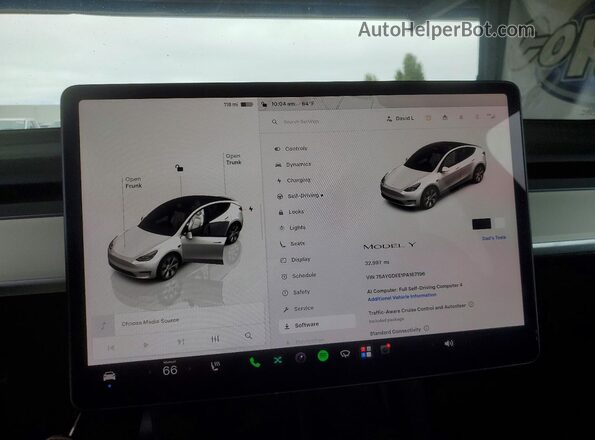7SAYGDEE1PA167196 2023 TESLA MODEL White Вид щитка приладів