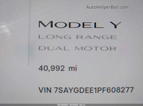 7SAYGDEE1PF608277 2023 TESLA MODEL Y Gray 