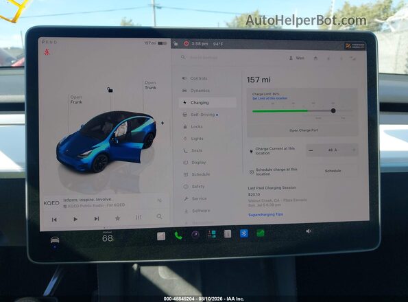 7SAYGDEE1PF608277 2023 TESLA MODEL Y Gray 