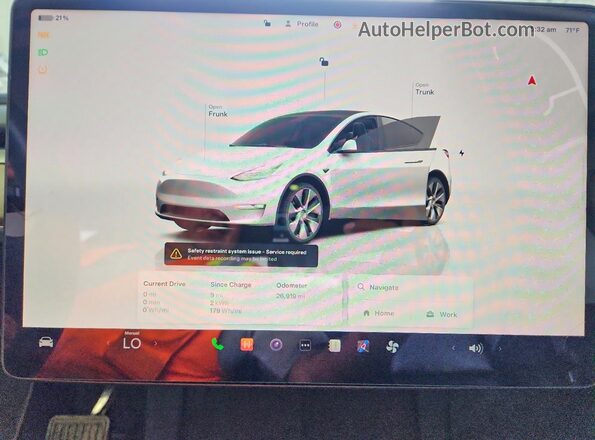 7SAYGDEE1PF611177 2023 TESLA MODEL Белый Вид щитка приборов