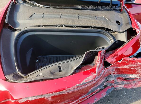 7SAYGDEE1PF702613 2023 TESLA MODEL Red Vista interior trasera