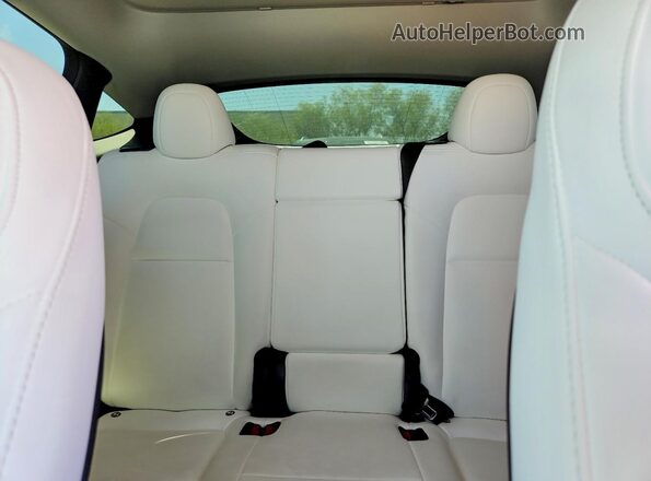 7SAYGDEE1PF853435 2023 TESLA MODEL Gray უკანა სავარძლების ხედი