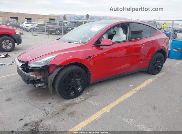 7SAYGDEE1PF917912 2023 TESLA MODEL Y Red Front left