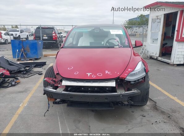 7SAYGDEE1PF917912 2023 TESLA MODEL Y Red Rear interior view