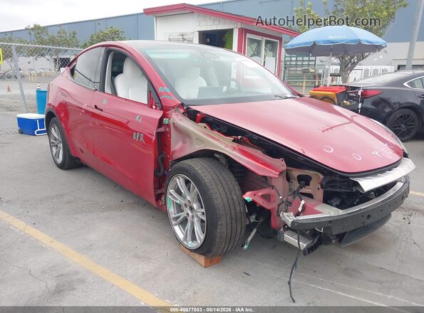 7SAYGDEE1PF917912 2023 TESLA MODEL Y Red Front view