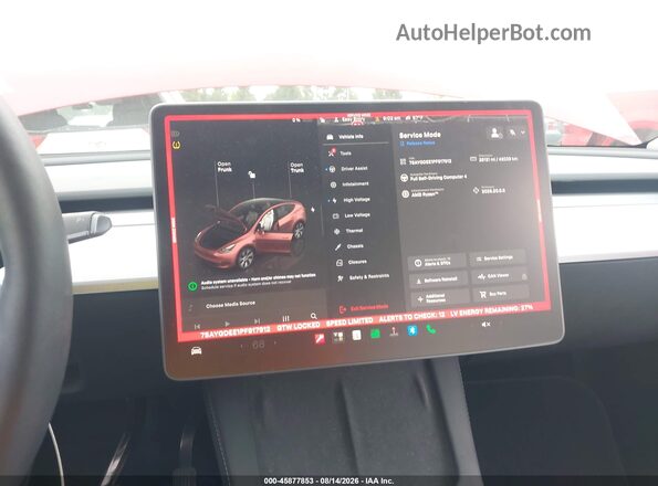 7SAYGDEE1PF917912 2023 TESLA MODEL Y Red 