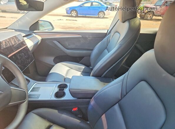 7SAYGDEE1PF971341 2023 TESLA MODEL Blue Առջևի վահանակի տեսք