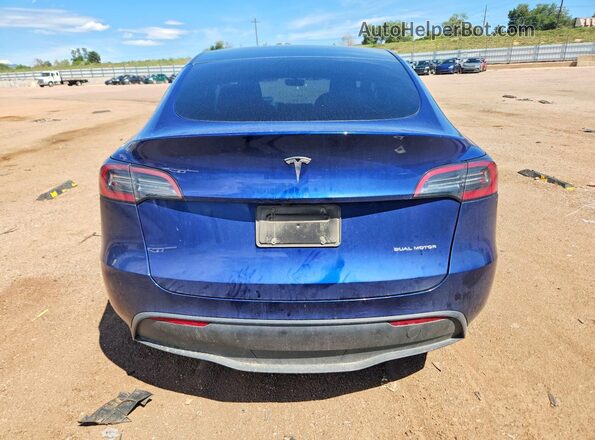 7SAYGDEE1PF971341 2023 TESLA MODEL Blue Հետևի տեսք