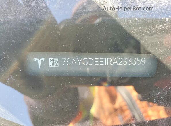 7SAYGDEE1RA233359 2024 TESLA MODEL Gray ძრავის განყოფილების ხედი