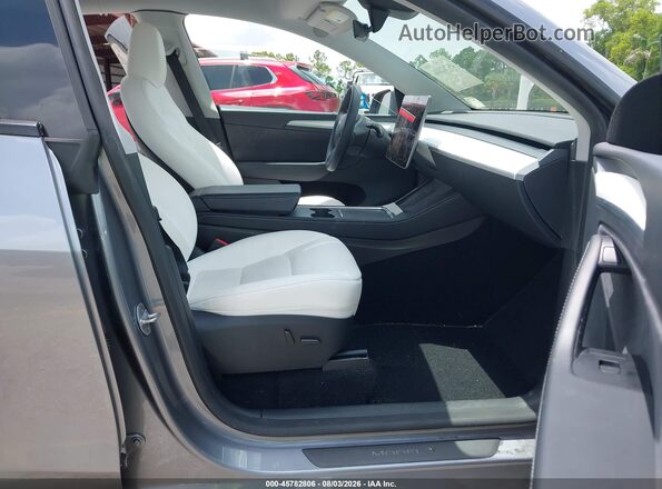 7SAYGDEE1RA309582 2024 TESLA MODEL Y Gray Вид салону спереду