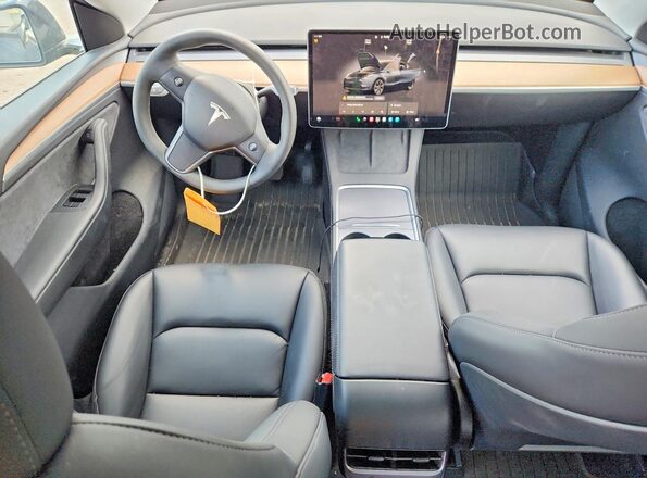 7SAYGDEE1SA355497 2025 TESLA MODEL Синий Вид панели приборов