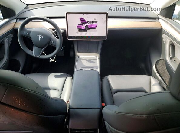 7SAYGDEE1SF281758 2025 TESLA MODEL Gray Dashboard view