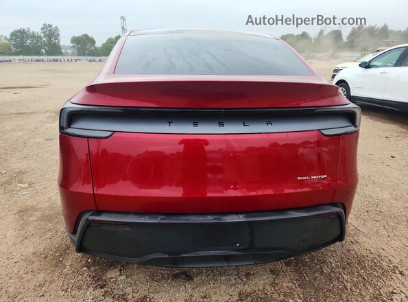 7SAYGDEE1TF566641 2026 TESLA MODEL Красный Вид сзади