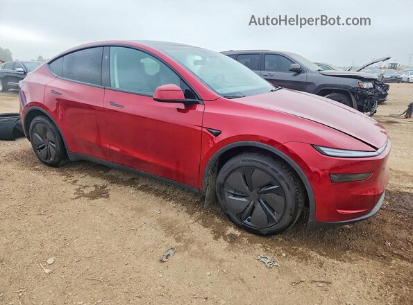 7SAYGDEE1TF566641 2026 TESLA MODEL Красный Передняя правая четверть