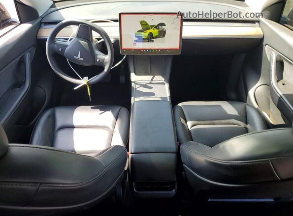 7SAYGDEE2NF351420 2022 TESLA MODEL Черный Вид панели приборов