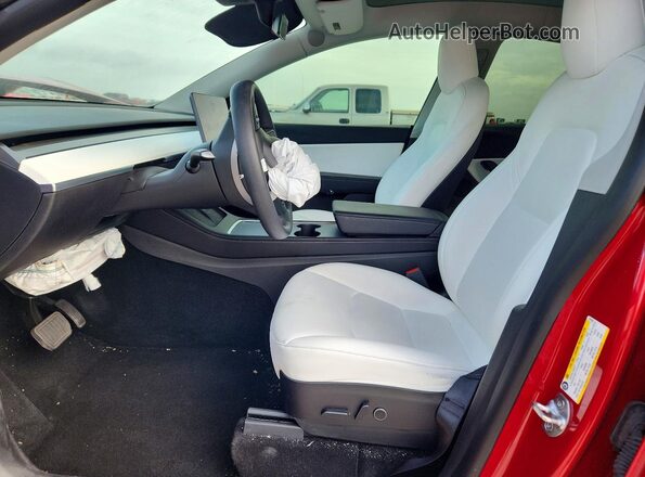 7SAYGDEE2NF361350 2022 TESLA MODEL Red Vista interior delantera