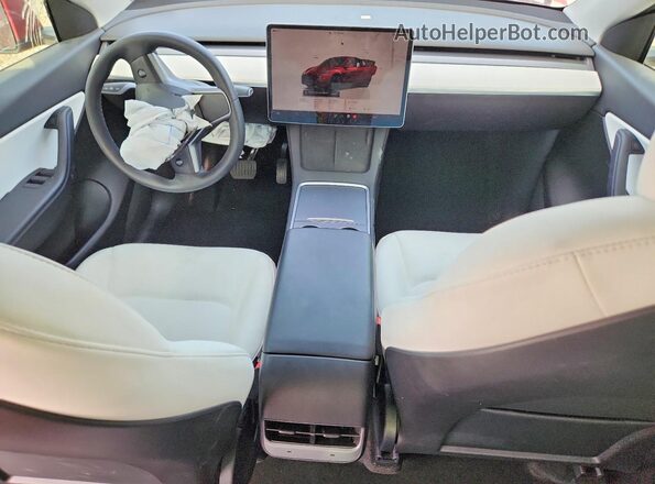 7SAYGDEE2NF361350 2022 TESLA MODEL Red Vista del salpicadero