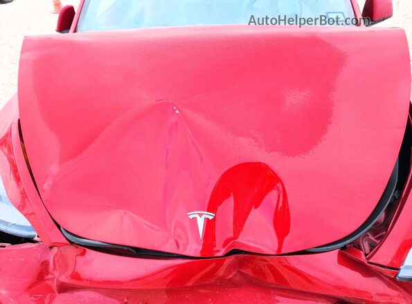 7SAYGDEE2NF361350 2022 TESLA MODEL Red Vista interior trasera