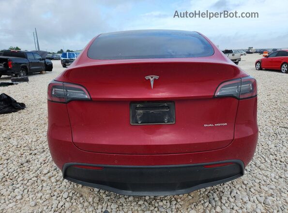 7SAYGDEE2NF361350 2022 TESLA MODEL Red Vista trasera