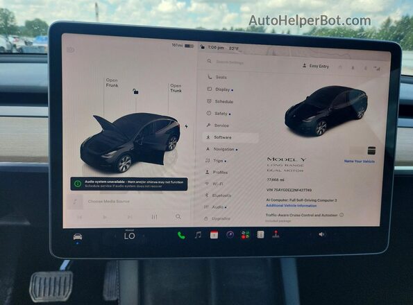 7SAYGDEE2NF427749 2022 TESLA MODEL Черный Вид щитка приборов