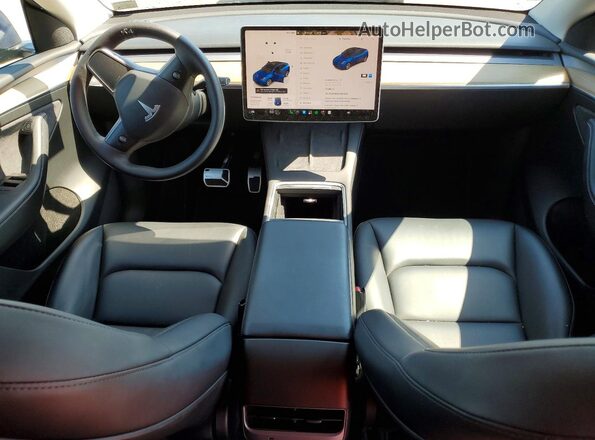 7SAYGDEE2PA024645 2023 TESLA MODEL Blue Dashboard view