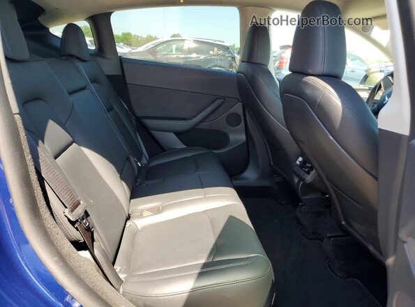 7SAYGDEE2PA024645 2023 TESLA MODEL Blue Rear seats view