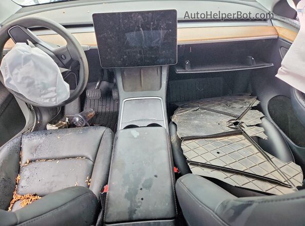 7SAYGDEE2PA096123 2023 TESLA MODEL White Dashboard view