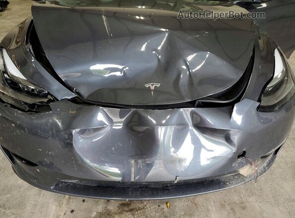 7SAYGDEE2PF838670 2023 TESLA MODEL Серый Вид задней части салона