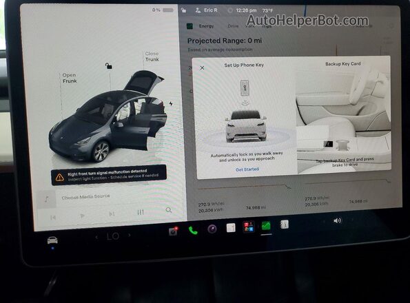 7SAYGDEE2PF838670 2023 TESLA MODEL Серый Вид щитка приборов