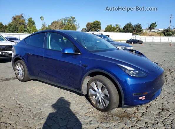 7SAYGDEE2PF949459 2023 TESLA MODEL Синий Передняя правая четверть