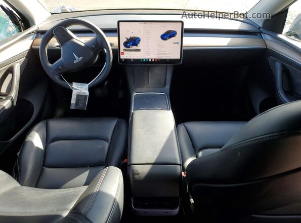 7SAYGDEE2PF949459 2023 TESLA MODEL Синий Вид панели приборов