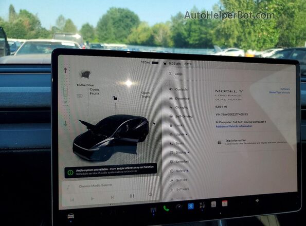 7SAYGDEE2TF408163 2026 TESLA MODEL Серый Вид щитка приборов