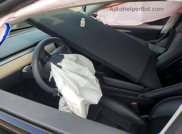 7SAYGDEE3NA014980 2022 TESLA MODEL Black Front interior view