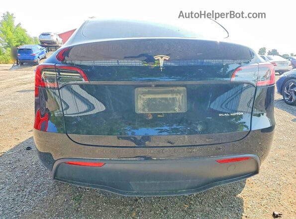 7SAYGDEE3NF421698 2022 TESLA MODEL Black უკანა ხედი