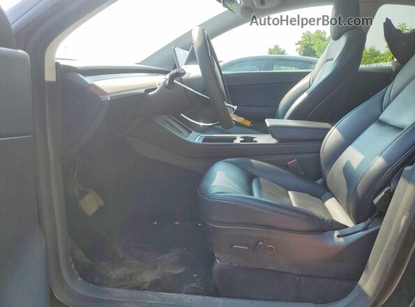 7SAYGDEE3NF421698 2022 TESLA MODEL Black წინა სალონის ხედი