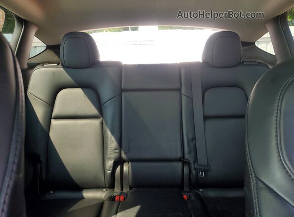7SAYGDEE3NF421698 2022 TESLA MODEL Black უკანა სავარძლების ხედი