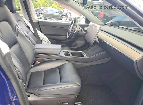 7SAYGDEE3NF481609 2022 TESLA MODEL Blue Vista interior delantera