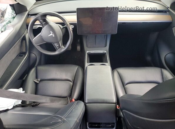 7SAYGDEE3NF481609 2022 TESLA MODEL Blue Vista del salpicadero