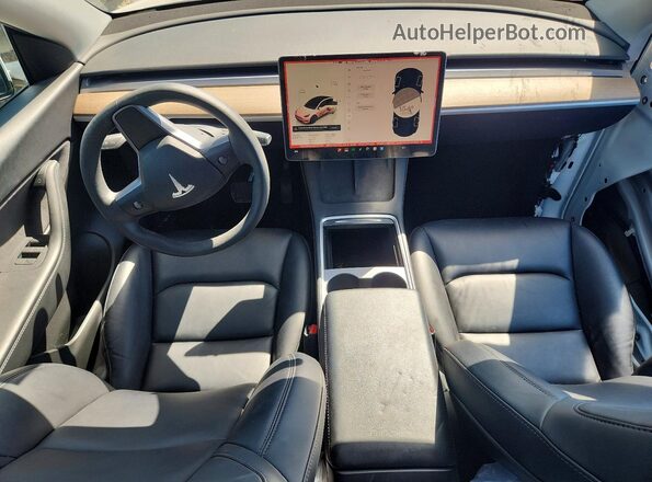 7SAYGDEE3NF511157 2022 TESLA MODEL Белый Вид панели приборов