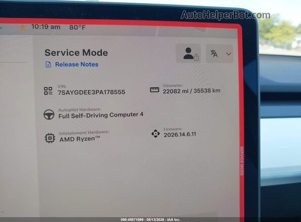 7SAYGDEE3PA178555 2023 TESLA MODEL Y White Вид задніх сидінь
