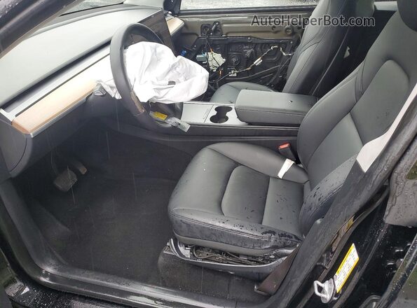 7SAYGDEE3PA184355 2023 TESLA MODEL Black Вид салону спереду