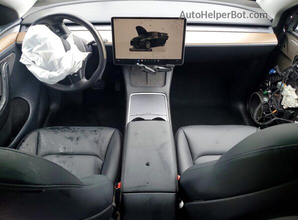 7SAYGDEE3PA184355 2023 TESLA MODEL Black Вид панелі приладів