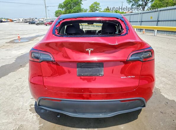 7SAYGDEE3PF883990 2023 TESLA MODEL Red Հետևի տեսք