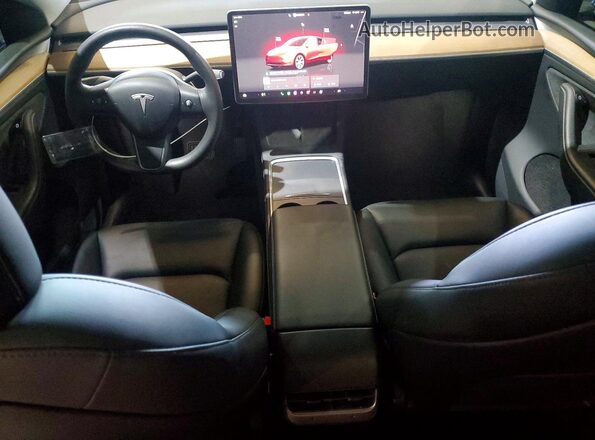 7SAYGDEE3RA232861 2024 TESLA MODEL Gray Widok deski rozdzielczej