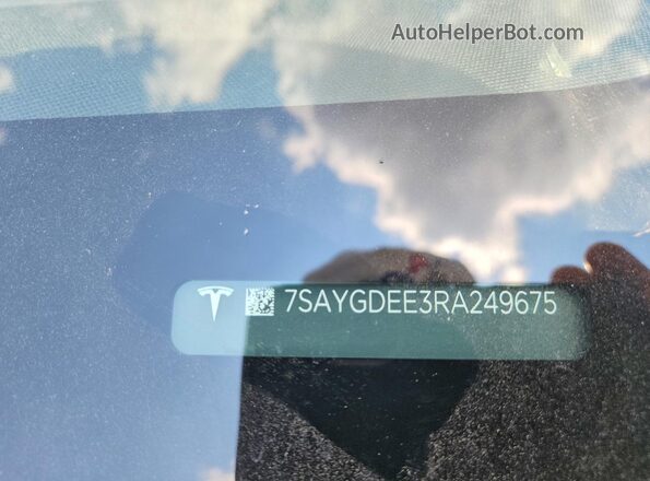 7SAYGDEE3RA249675 2024 TESLA MODEL Gray Engine compartment view