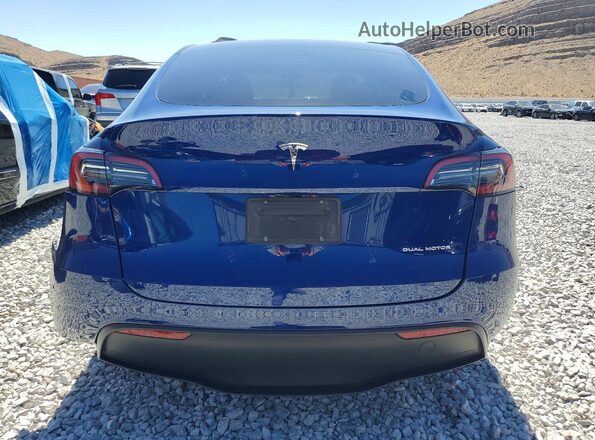 7SAYGDEE3RA291666 2024 TESLA MODEL Blue უკანა ხედი