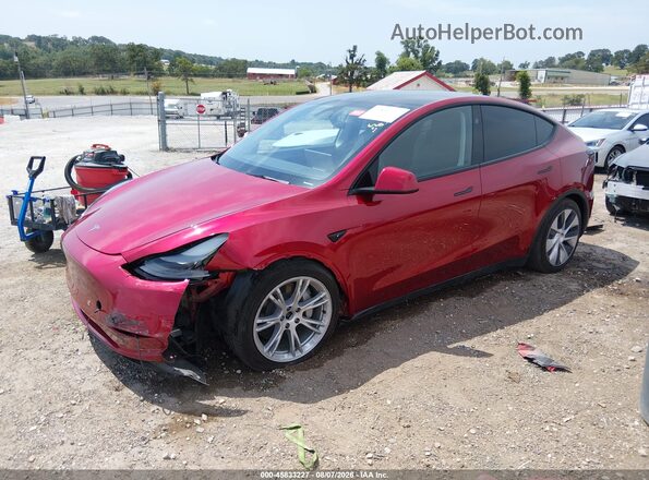 7SAYGDEE3RF025759 2024 TESLA MODEL Y Красный Передняя левая четверть