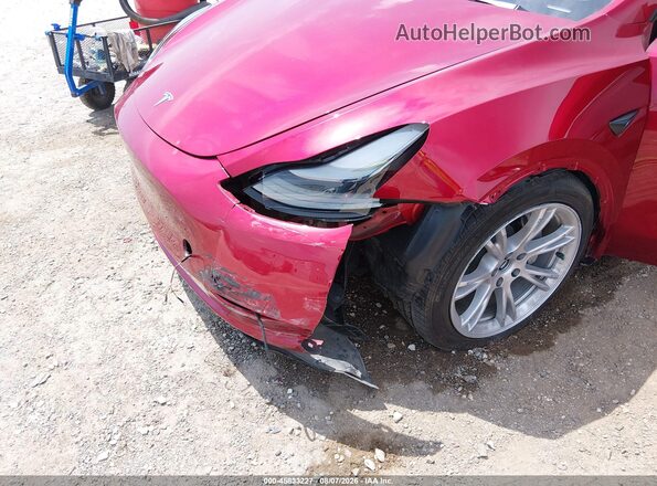 7SAYGDEE3RF025759 2024 TESLA MODEL Y Красный Вид спереди