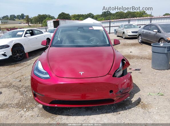 7SAYGDEE3RF025759 2024 TESLA MODEL Y Красный Вид задней части салона