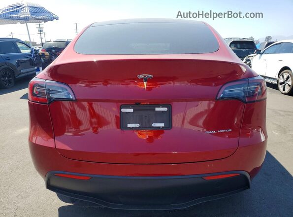 7SAYGDEE3RF074525 2024 TESLA MODEL Red Vista trasera